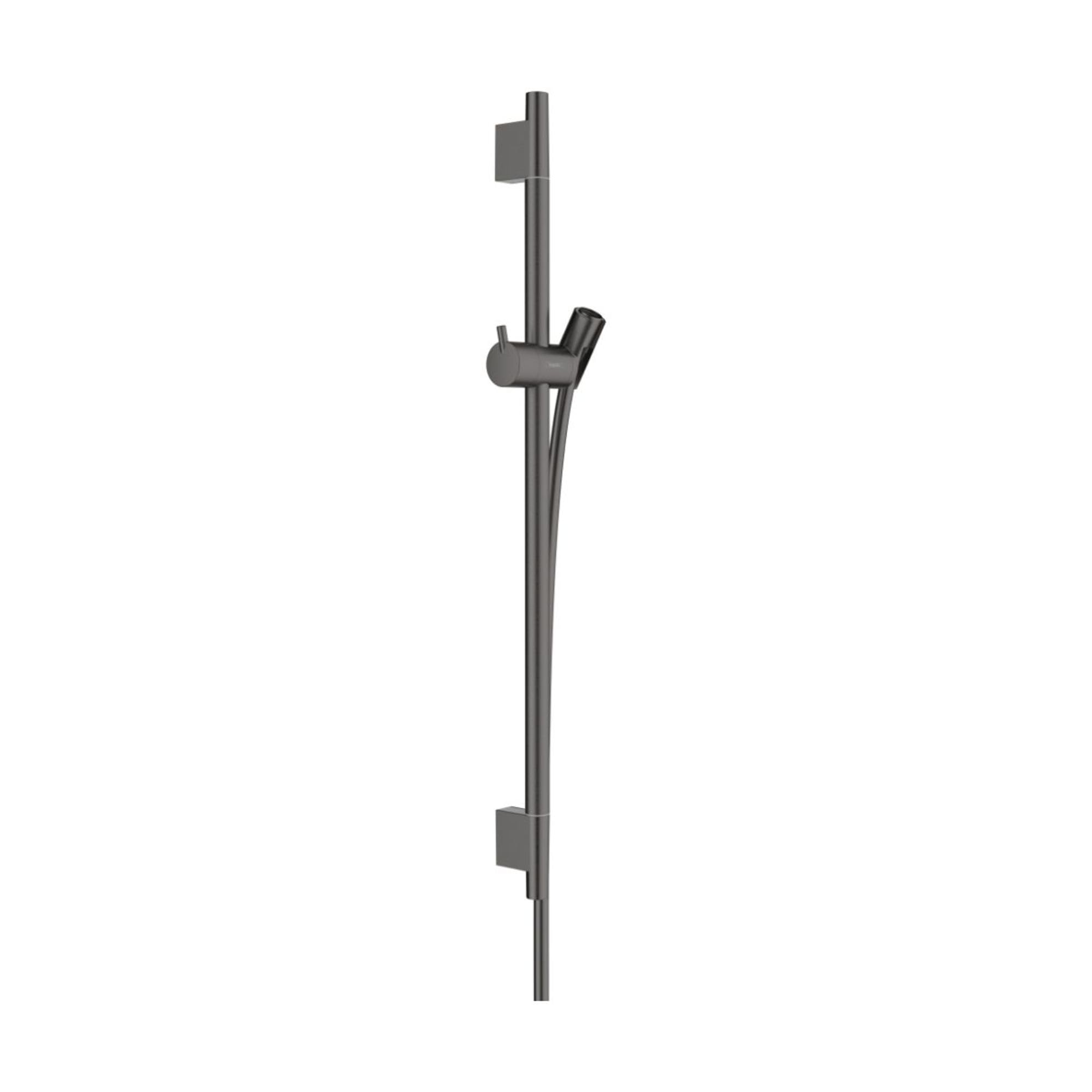 Hansgrohe Unica Shower Rail S Puro 65 Cm With Shower Hose, Brushed Black Chrome, 28632340
