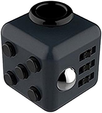 Fidget Toy Cube Relieves Stress and Anxiety for Children and Adults(Black)
