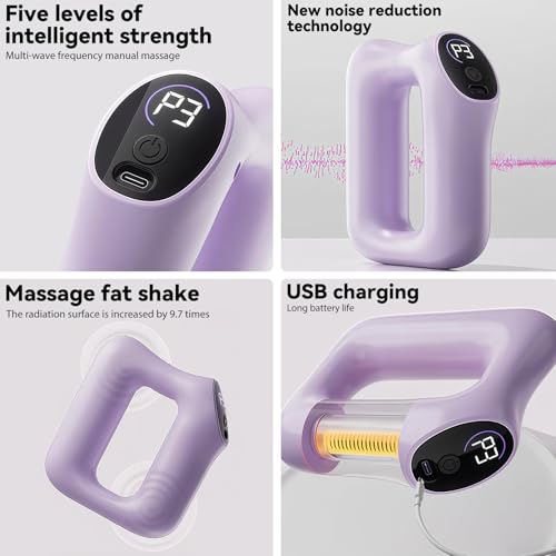 Multifunctional Full-Body Fascia Ring, Electric Fascia Massager Ergonomic Deep Tissue Massage Device, Portable Electric Full-Body Fascia Ring for Abdomen Back Legs