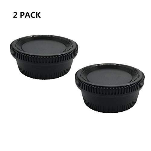 HomyWord 2 Set Body Cap & Camera Rear Len Cover for Nikon F/AI Mount DSLR Fit D7500ï¼ŒD750, D700, D810,D800, D800E, D610, D600, D40, D50,D5ï¼ŒD500, D60, D70, D70S, D80, D40X, D90, D3400