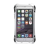 IPhone SE Case,WishLotus® Shockproof Drop Proof Water Resistant Carbon Fiber Zinc Magnesium Alloy Metal Gorilla Glass Heavy Duty Armor Case Cover for Apple iPhone SE & iPhone 5S 5 (Silver/Black/Red)