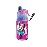 O2COOL Kids Licensed ArcticSqueeze Mist 'N Sip 12oz., Minnie Mouse