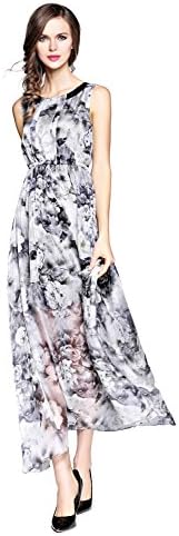 Joy EnvyLand Women Landscape Flower Casual Wedding Party Bridesmaid Maxi Dress