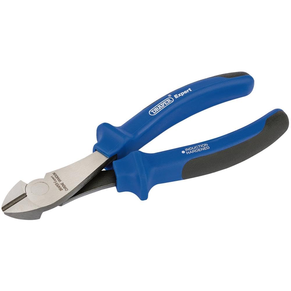 Draper Expert 68892 160 mm Heavy-Duty Soft-Grip High-leverage Diagonal Side Cutters , Blue
