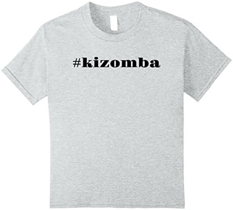 unisex-child Hashtag Kizomba Dance Music Dark Print Tee T-shirt 8 Heather Grey
