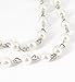 VK Accessories Long Knotted Pearl Necklace Boho Chain Y Shape Fashion Sweater Chain for Girl White