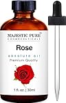 Majestic Pure Rose Oil Absolute, Premium Quality, 1 Fluid Ounce