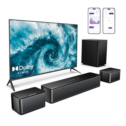 ULTIMEA 5.1 Soundbar mit Subwoofer, Soundbar für TV mit Dolby Atmos