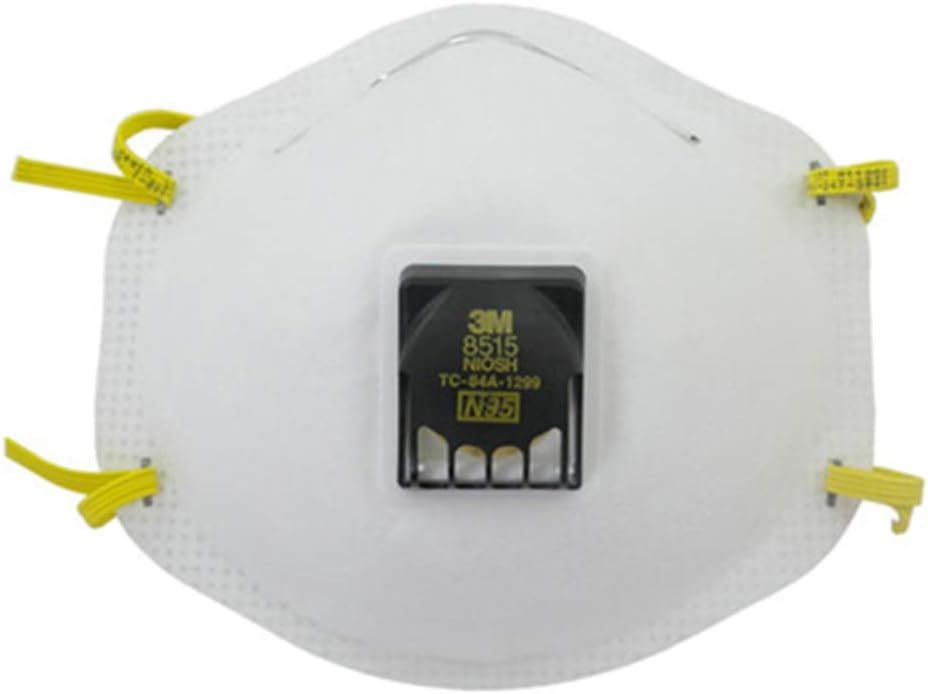 3M N95 8515/07189 Dust Mask with Dust/Mist Respirator Box of 10