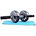 Sportneer Ab Wheel Roller with Knee Mat, Dual Wheels Abdominal Trainers Exercise Fitness Equipment