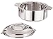 Tanish Trading Steel Serving Pot,Stainless Steel Casserole, 2.5 Litre, Silver,Steel Chapati Storage Box,Rotii Serving Pot,Chapati Dabba