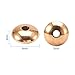 NBEADS 100 Pcs 8mm 304 Stainless Steel Smooth Flat Round Metal Spacer Beads Loose Beads for DIY Jewelry Making Findings