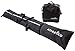 Athletico Ski Bag and Ski Boot Bag Combo - Ski Bags for Air Travel - Unpadded Snow Ski Bags Fit Skis Up to 200cm - For Men, Women, Adults, and Children (Black with White Trim)