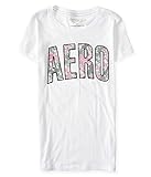 Aeropostale Women's Aero Mesh Floral Graphic T Shirt