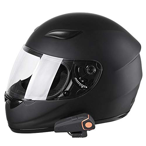 AHR RunB Bluetooth Motorcycle Full Face Helmet Wireless Headset Helmet with Wireless Headset