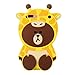 Artbling Case for iPhone 7 Plus 8+ Silicone 3D Cartoon Animal Cover,Kids Girls Cool Fun Lovely Cute Bear Cases,Kawaii Soft Gel Rubber Unique Character Protector for iPhone7 8Plus (Yellow Giraffe)