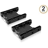 ICY DOCK Dual Tool-Less Dual 2.5 to 3.5 HDD Drive Bay SSD Mounting Bracket Kit Adapter - EZ-Fit Lite MB290SP-B Dual (SSD Bracket Dual x2 Unit Package)