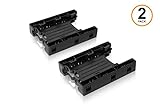 ICY DOCK DUAL Tool-less Dual 2.5 to 3.5 HDD Drive Bay SSD Mount / Kit / Bracket / Adapter - EZ-Fit Lite MB290SP-B DUAL (SSD Bracket Dual x2 Unit Package)