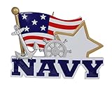 Navy Personalized Ornament