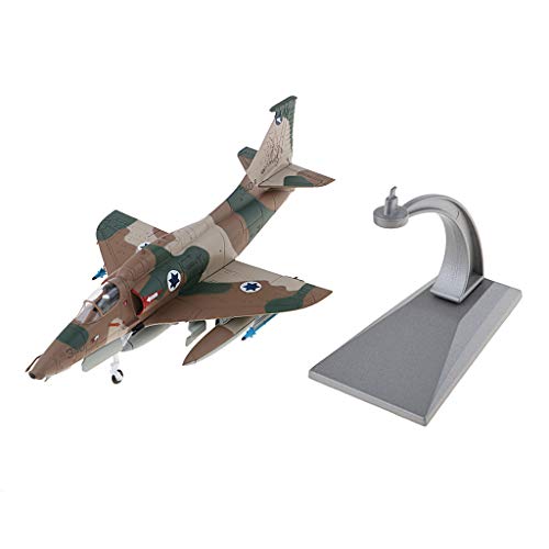 dailymall 1/72 A-4 Skyhawk Attack Plane Carrier Aircraft Fighter Plane - Diecast Combat Aircraft Toy Airplane on Stand, Premium Military Aircrafts - Thumbnail 2