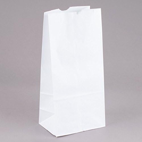 White Paper 8 lb Bags Great for Sandwiches, Food To-Go, School Lunches, Arts and Crafts 100 pack