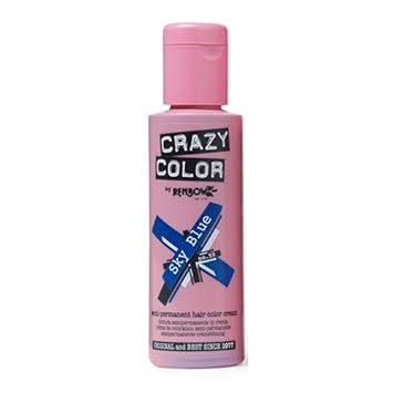 Crazy Color Semi Permanent Hair Colour, Sky Blue 59, 10g