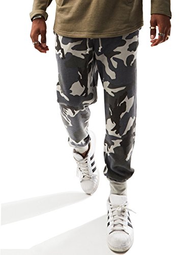 grey camo joggers mens