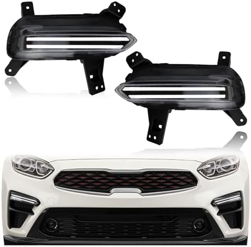 Aazon.co: KEEGTBOX Switchback White/Aber LED DRL Front Fog Daytie Running Light Sequential - View #8