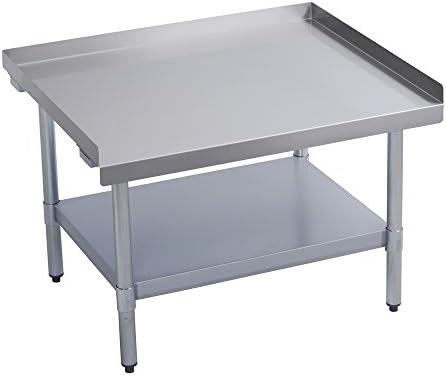 Fenix Sol Commercial Restaurant Equipment Stand, 24" W x 24" L x 24" H, Galvanized Legs and Undershelf