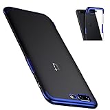 Oneplus 5 Case, Vinve - Metal Electroplating Technology - Ultra-Thin Tpu Case Soft Silicone Skin protective Cover for Oneplus 5 (Blue)