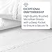 Eyelet Premium White Sheets | Queen Size Brushed Microfiber 4-Piece Sheet Set | Lightweight, Soft, Deep Pocket, Lace Embellishments, Wrinkle Resistant & Fade Resistant with 30 Day