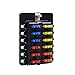 BlueFire 12 Way 30A 32V Blade Fuse Box Board with 24PCS Fuse + LED Warning Light for Car/Marine Boats/Automotive/Trike