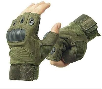 R G ENTERPRISES Leather Popo Bullet and Bike Riders Gloves (Multicolour)