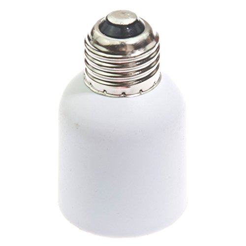 E26/E27 to E39/E40 Light Sockets Adapter, Light Bulb Socket, Bulb Base Adapter, Converters Lamp Holder, Converts E39 Pin Base Fixture to E26/E27 Standard Screw-in Socket (Pack of 1)