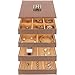 Stackable Jewelry Organizer Trays & Lid for Jewelry Showcase Display & Jewelry Storage Holder for Earrings, Bracelets, Necklaces & Rings - Set of 4