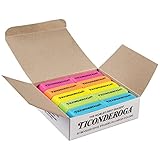 Ticonderoga Wedge Erasers, Neon Colors, 30