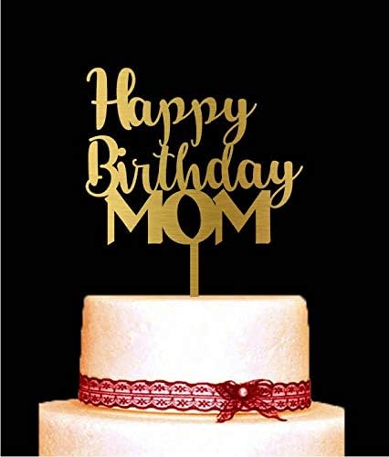 Decorazione Per Torta Di Compleanno Con Scritta Happy Birthday Mom Decorazione Per Torta Di Compleanno Ottimo Regalo Per La Festa Della Mamma Amazon It Casa E Cucina