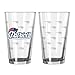 NFL New England Patriots Satin Etch Pint, 16-ounce, 2-Pack