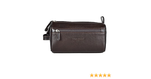Neceser de piel para hombre | Sobaquera para caballero de cuero con  interior resistente a derrames | Organizador de viaje de amplio  compartimento | Bolsa de mano para viaje Llompart modelo Ll579