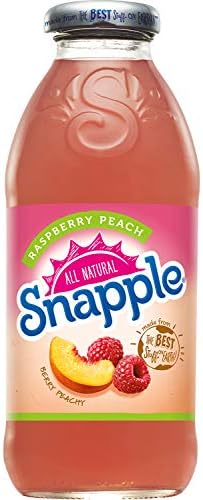 Snapple - 16 oz (9 Plastic Bottles) (Raspberry Peach, 9 Bottles ...