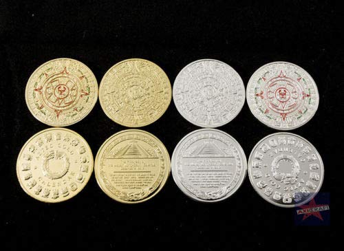 2pcs-Aztec-Mayan-Coin-American-Indian-Calendar-Commemorative-Challenge-Coin