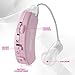 Digital Hearing Amplifier - Set of 2 - Best Hearing Amplifiers That Fit Comfortable Behind the Ear for Women, Small & Discreet BTE Personal Sound Amplifier Pair (Pink)