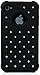iSee Case iPhone 4S Case, iPhone 4 Case, (TM) Luxurious Hybrid Dual Layer Lattice Total Defense Bling Rhinestone Diamond Full Cover Case for Apple iPhone 4 iPhone 4S (4S-Star) (Black on Black)