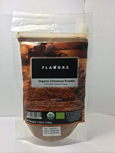 100% Organic True Ceylon Cinnamon Powder - USDA Certified - 100g x 3 in Re-zippable Stand-Up Pouch!