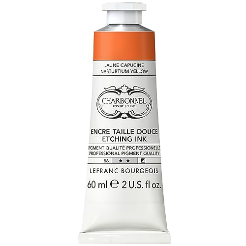 Lefranc Bourgeois Charbonnel Copper Printing Colours, Highly Pigmented Jet Printing Ink, Excellent Lightfastness, Vegan, Vibrant Colours, Age-Resistant, 60 ml Tube