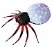 Joiedomi Halloween Inflatable Blow-up Spider with Kaleidoscope Light Inside - 4 Feet Wide