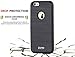 iPhone 6 Case, iPhone 6s Case, 5.5 Inch Case for iPhone 6 Plus - UniqArmor Shock Absorbing iPhone 6 & iPhone 6S Case, Brushed Aluminum - Black iPhone 6 Case