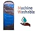 Gwei Sleeping Bag – ECO Friendly Materials – Waterproof & Machine Washable – 40℉ Available – Perfect for Camping, Hiking – Color Blocking – Comes with Complimentary Gift (Blue) (Blue)thumb 1