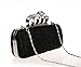 VMATE® Skull Brass Knuckle Punk Design Handle Lace Crochet Cocktail Party Clutch Handbags