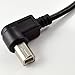 Inovat USB 2.0 B Female to Right Angle B Male Printer Short Extension Cable Adapter